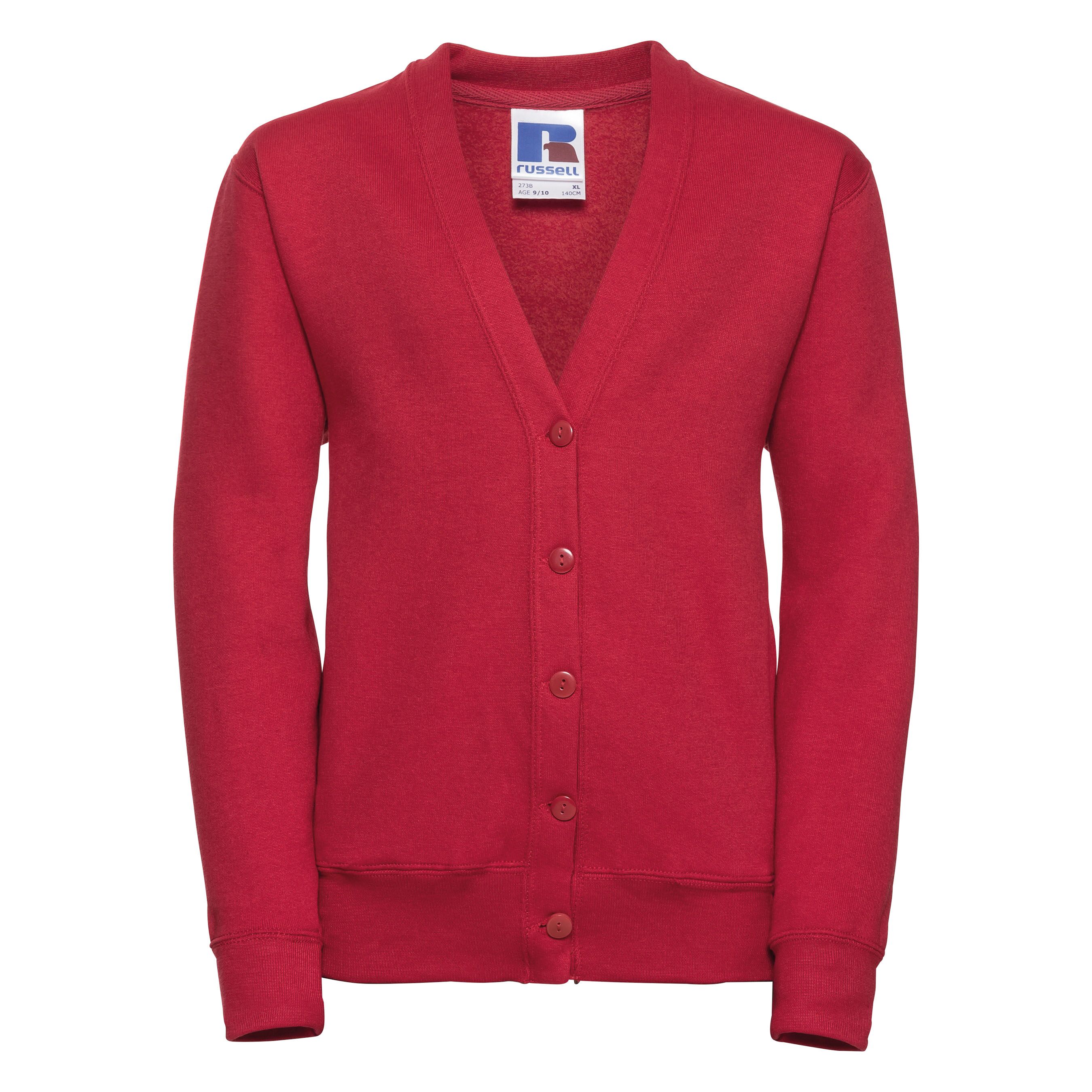 Children's 50/50 girls cardigan - Classic Red