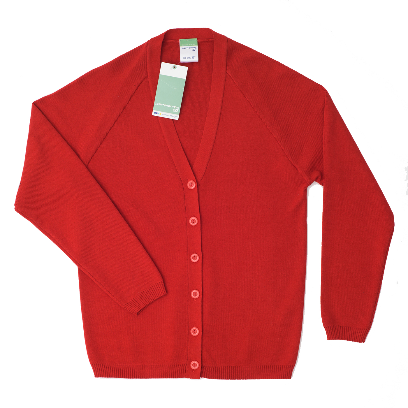 Children's knitted cardigan - Red