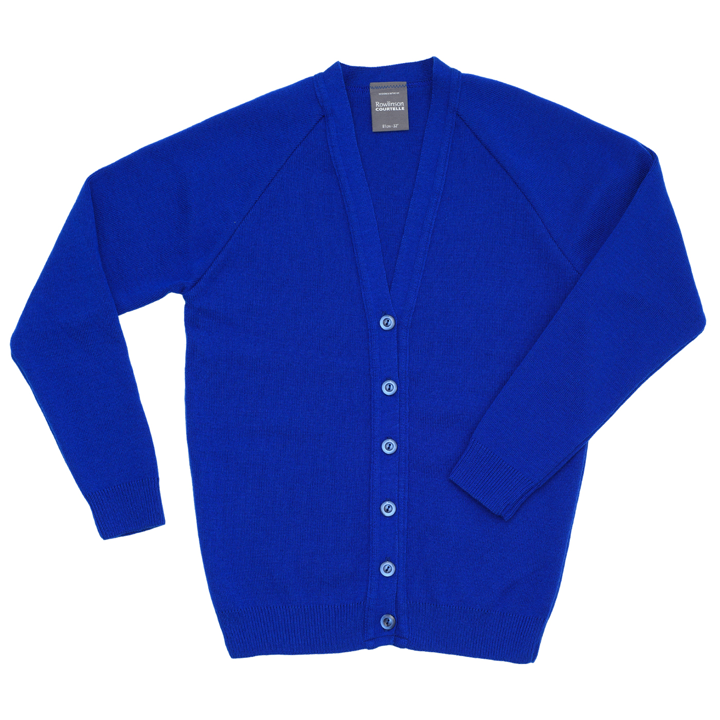 Children's knitted cardigan - Royal Blue